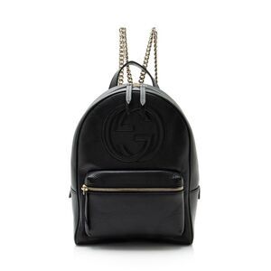 Gucci Leather Soho Chain Backpack
